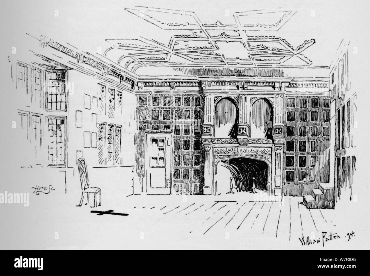 'The Star Chamber. Demolished in 1834', c1897. Artist: William Patten. Stock Photo