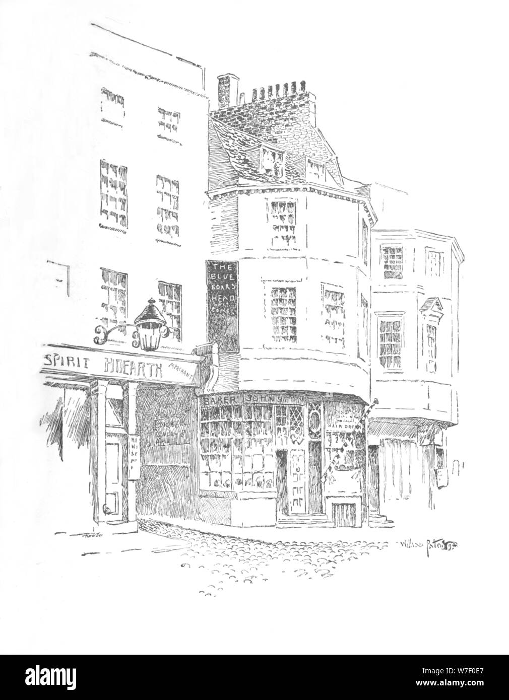 'The Boar's Head Inn, King Street', c1897. Artist: William Patten. Stock Photo