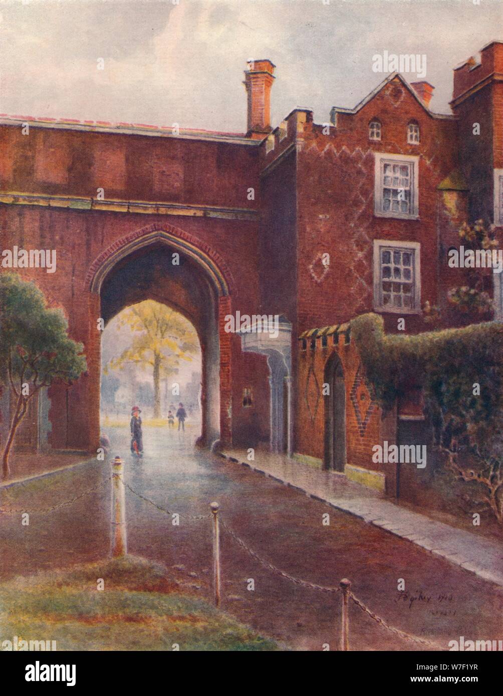'Gateway of Richmond Palace', 1910, (1914). Artist: James S Ogilvy. Stock Photo