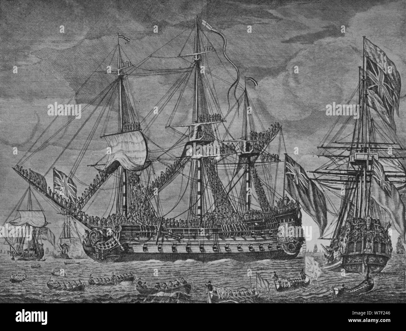 'Anson's Prizes', c1751. Artist Robert Short Stock Photo Alamy