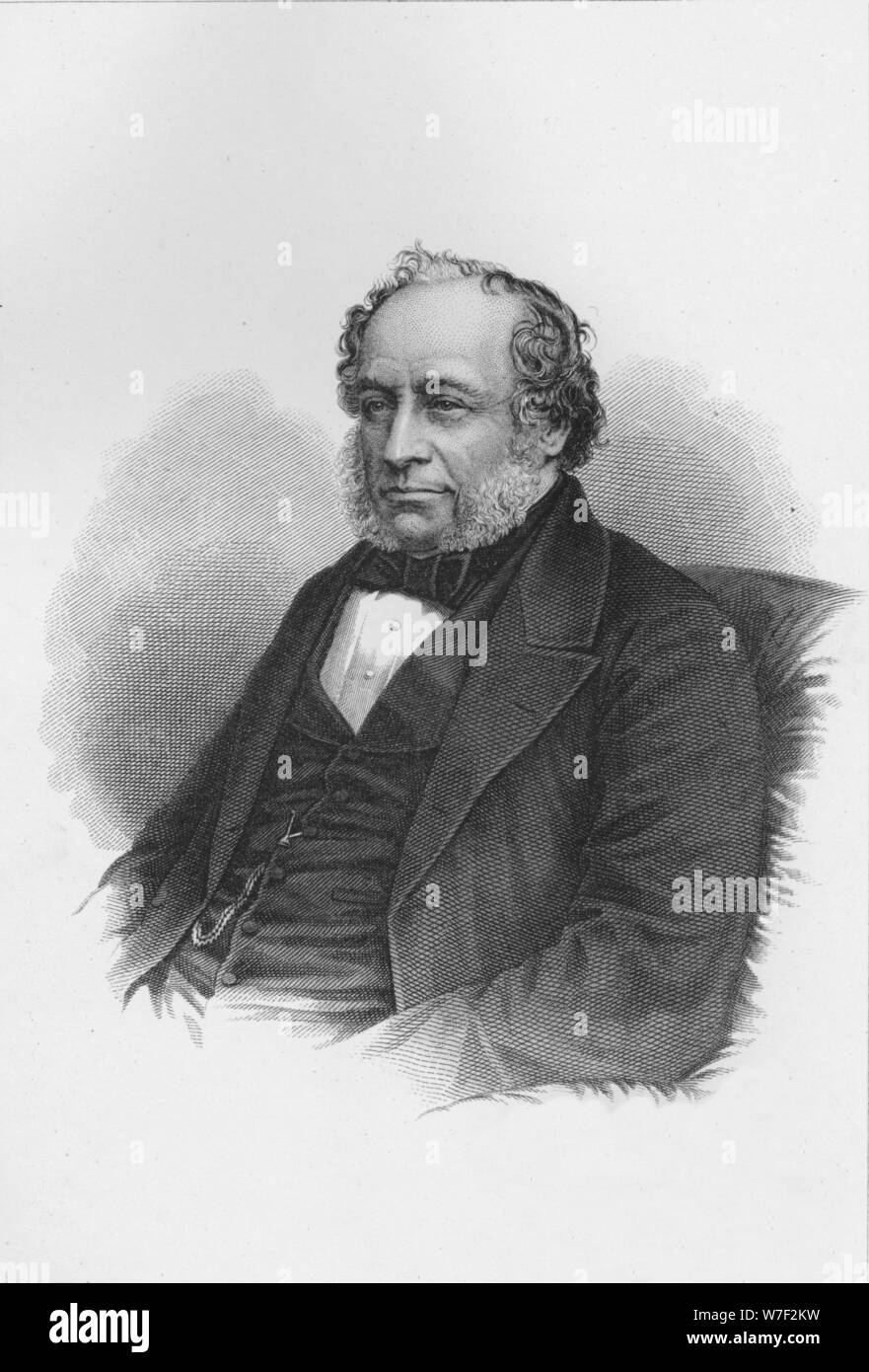 Sir Charles Barry, British architect, c1840 (1878). Artist: Unknown. Stock Photo