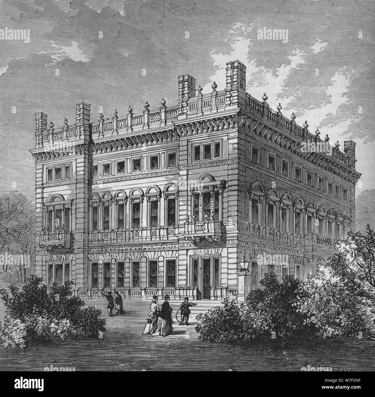 Bridgewater House, Westminster, London, c1875 (1878). Artists: Unknown, Sir Charles Barry. Stock Photo