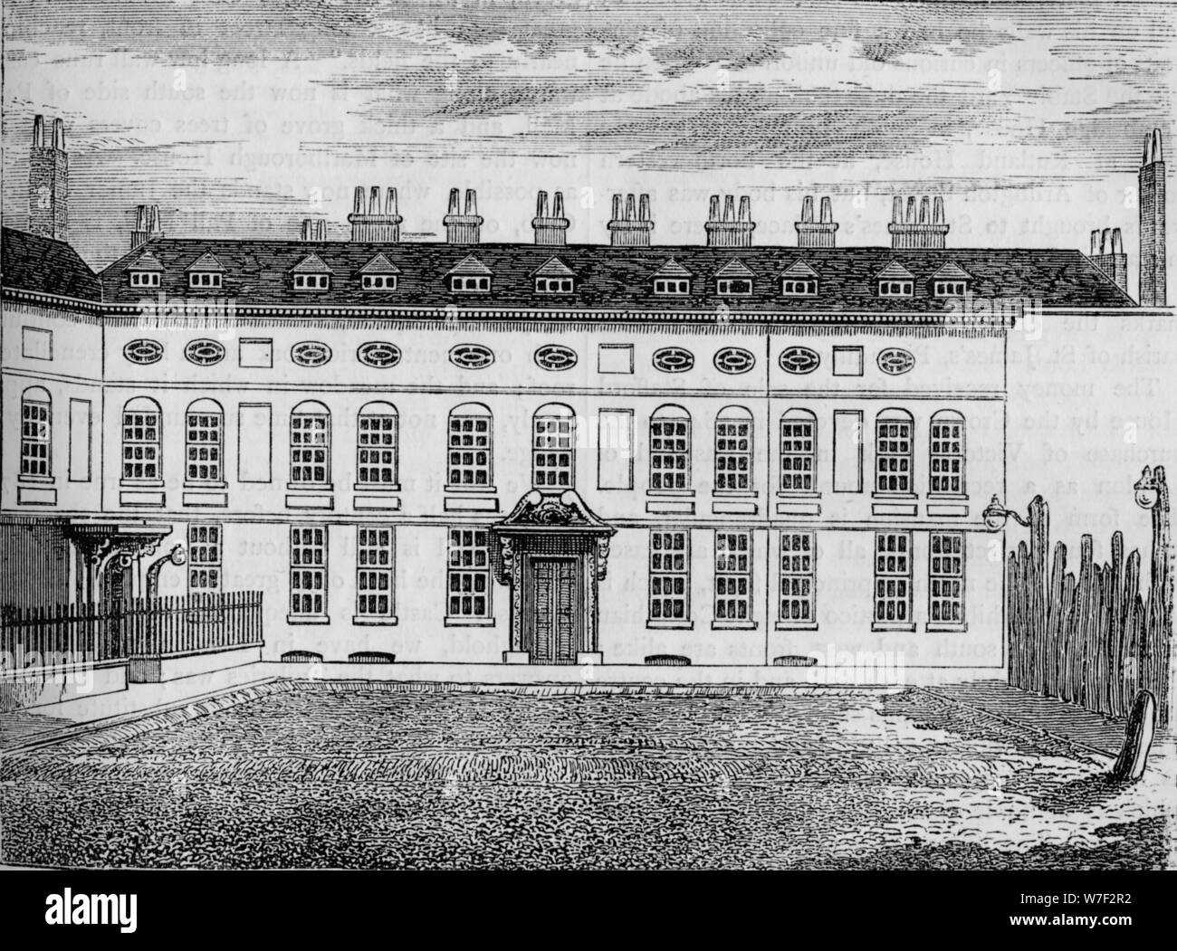 Cleveland House, Westminster, London, c1799 (1878). Artist: Unknown. Stock Photo