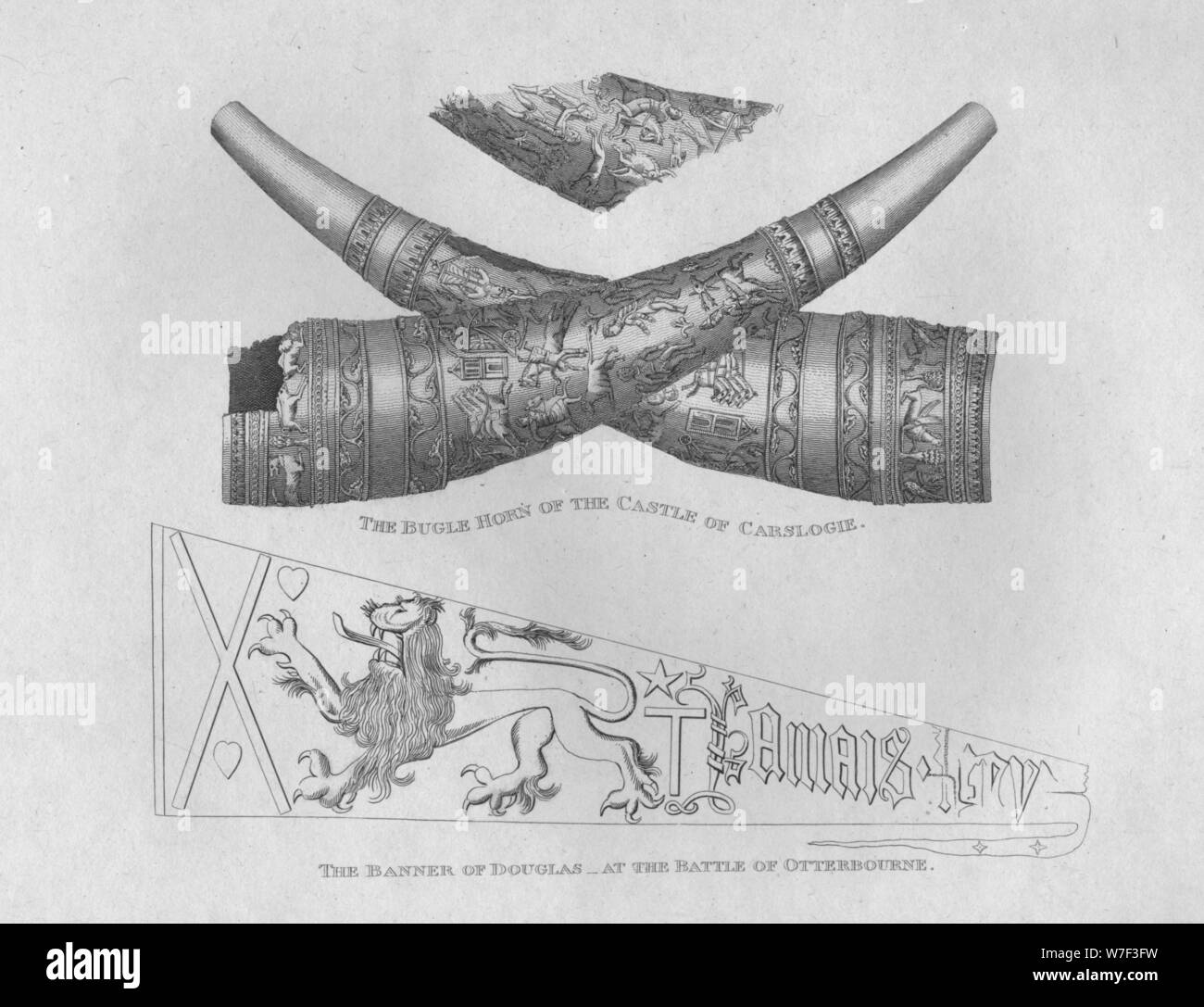 'The Bugle Horn of the Castle of Carslogie' & 'The Banner of Douglas at