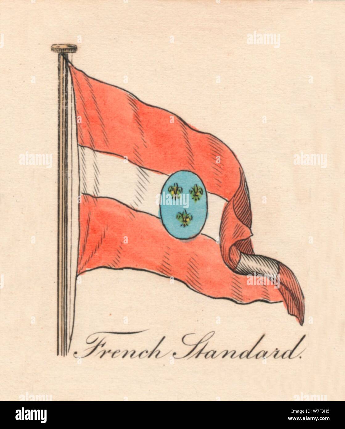 'French Standard', 1838. Artist: Unknown. Stock Photo