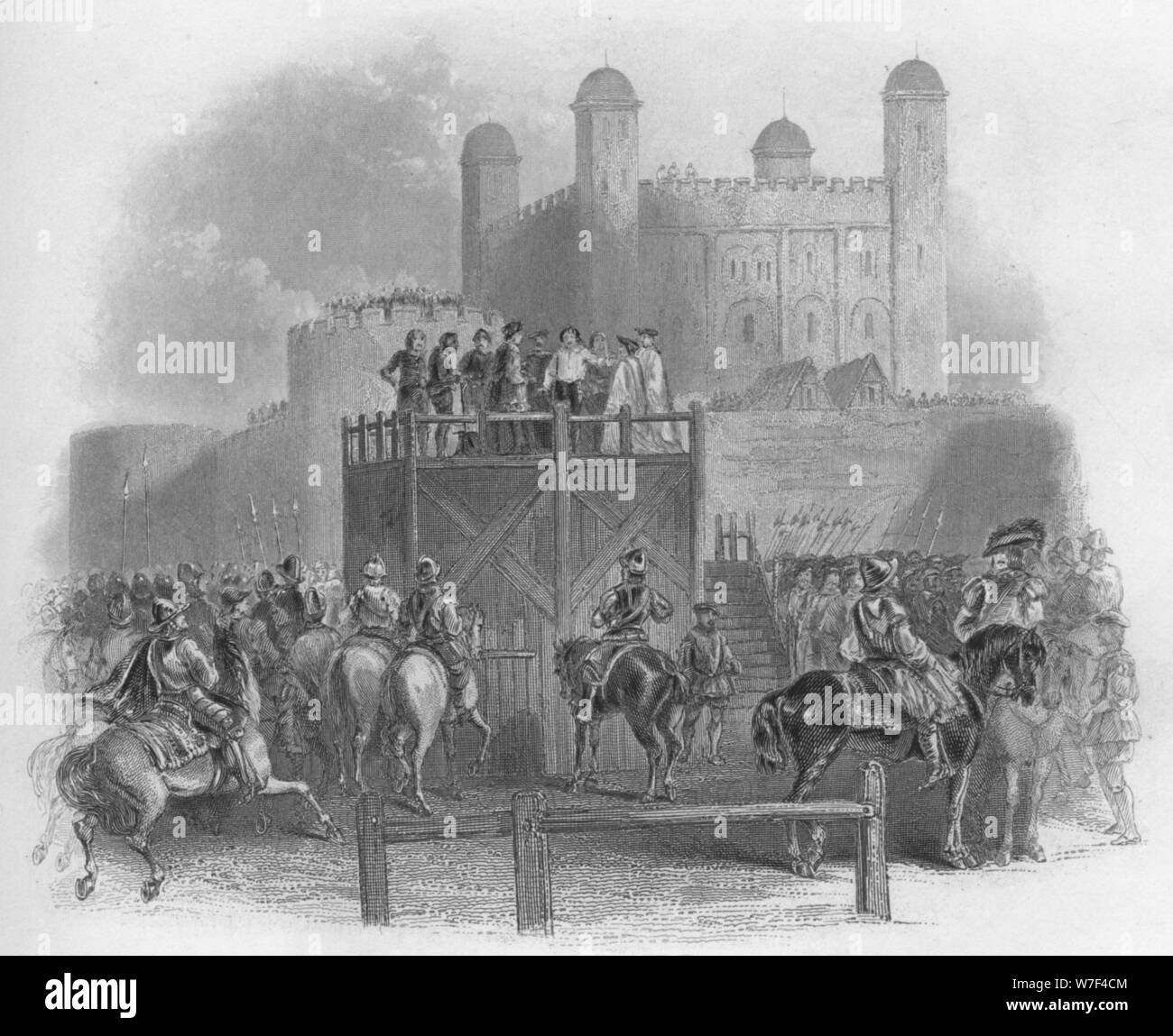 'The Execution of Dudley Earl of Leicester', 1859. Artist: Unknown. Stock Photo