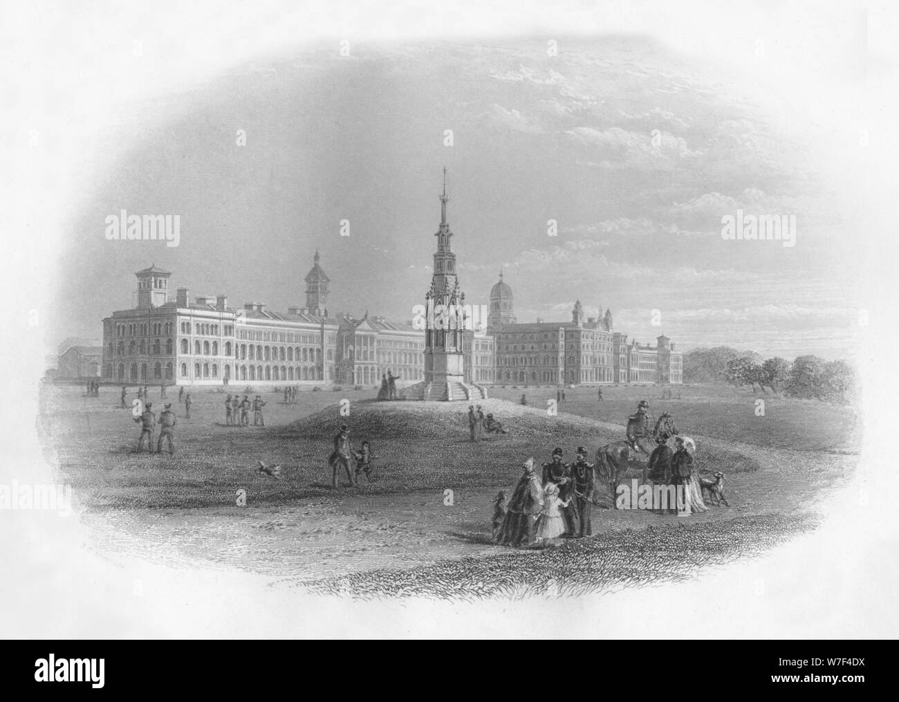 'Victoria Hospital, Netley', 1859. Artist: WE Albutt. Stock Photo