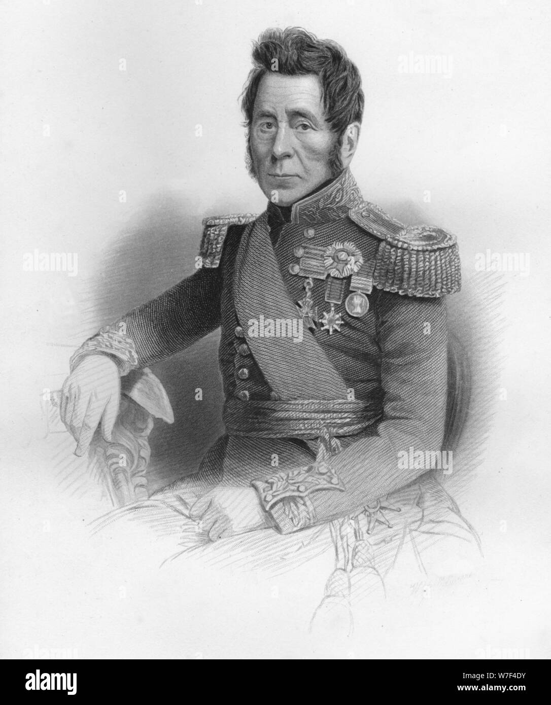 'Field Marshal Sir John Fox Burgoyne, G.C.B. &c.', 1859. Artist: Unknown. Stock Photo