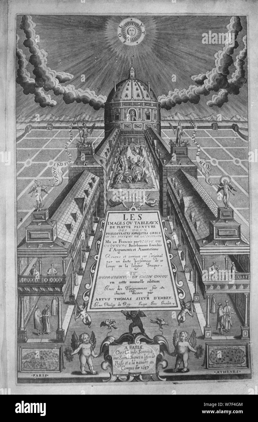 'Title page of Les Images .. Des Deux Philostrates', 1615 (1947). Artist: Leonard Gaultier. Stock Photo