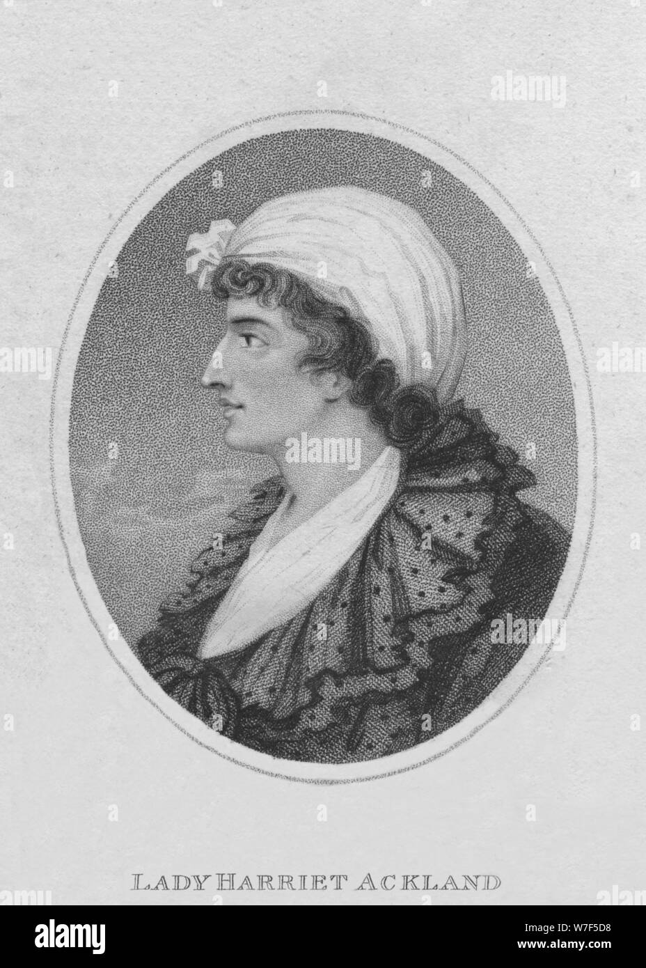 'Lady Harriet Ackland', 1800. Artist Ridley Stock Photo Alamy