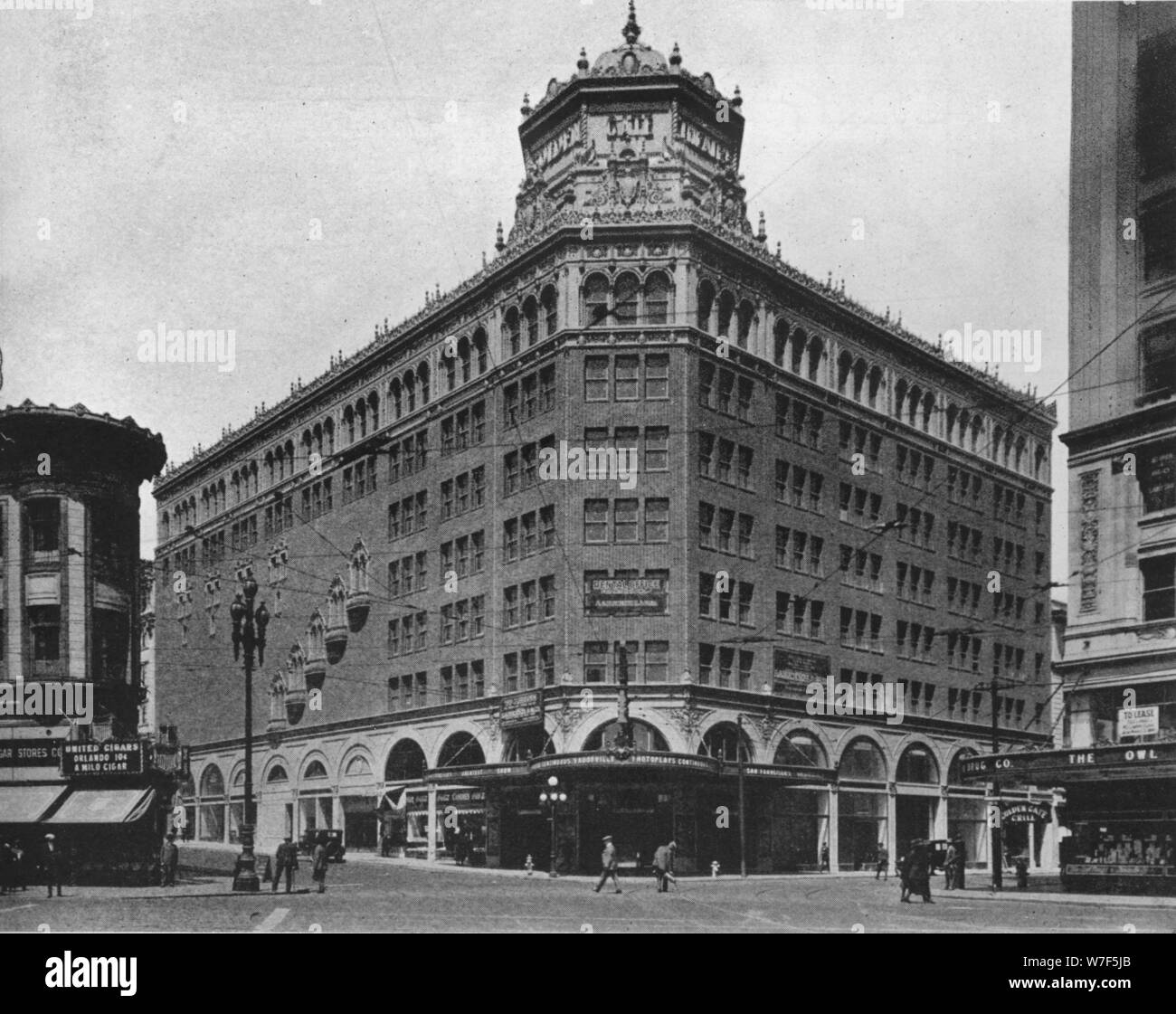 Front elevation, the Golden Gate Theatre, San Francisco, California, 1925. Artist: Unknown. Stock Photo