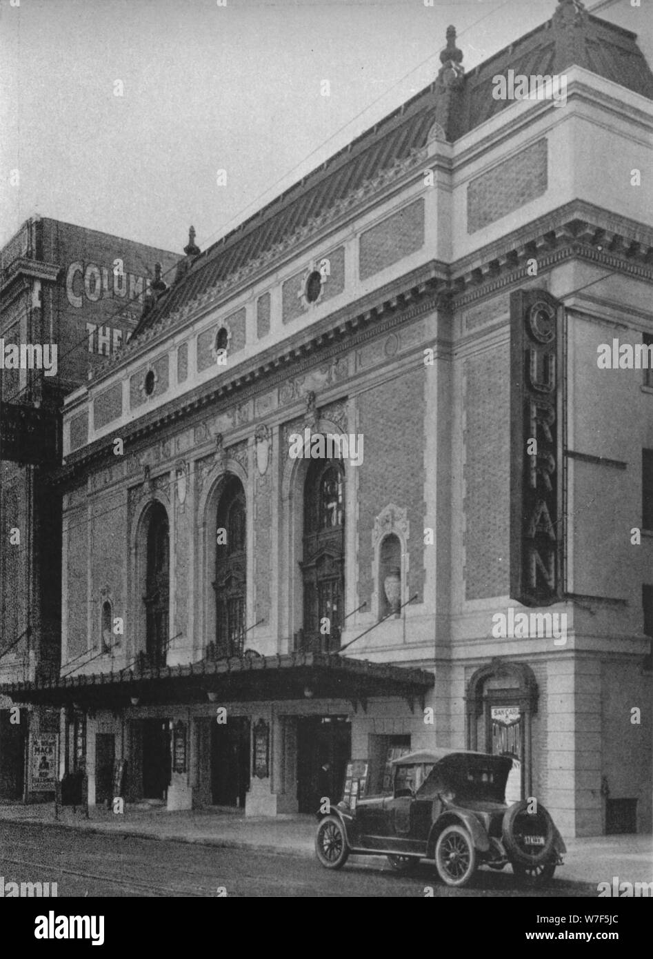 Entrance facade, the Curran Theatre, San Francisco, California, 1925. Artist: Unknown. Stock Photo