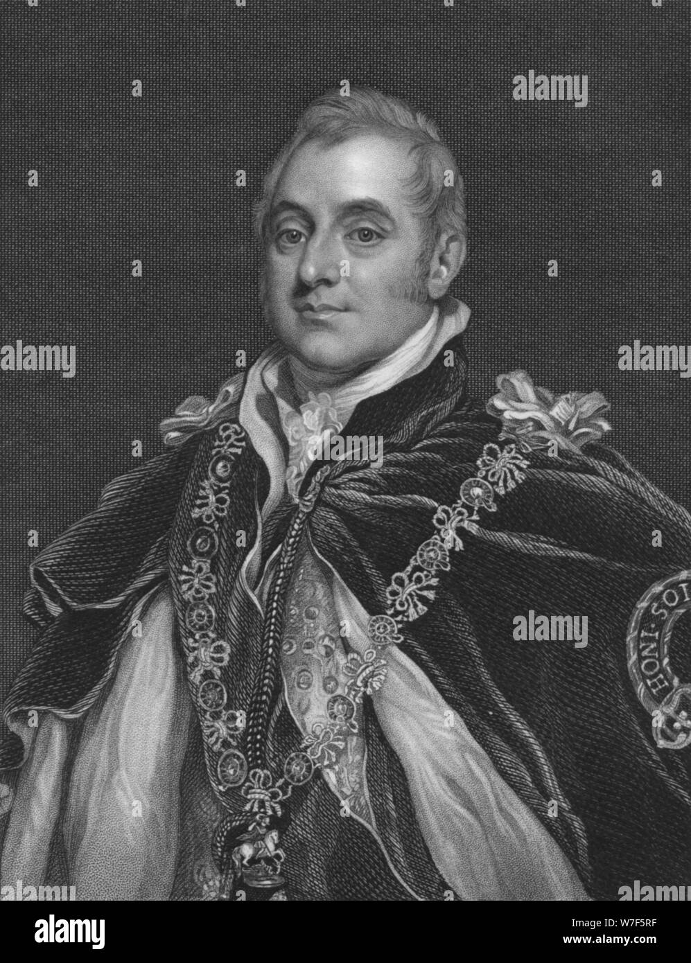 'Henry Charles Somerset, Duke of Beaufort, K.G.', 1829. Artist: Thomas Anthony Dean. Stock Photo