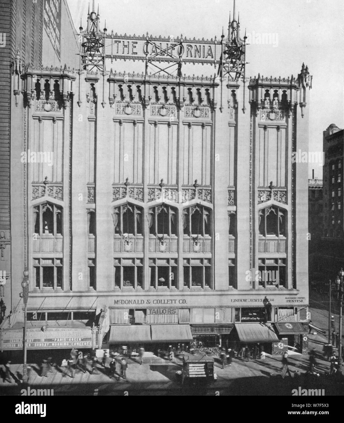 The California Theatre, San Francisco, California, 1922. Artist: Unknown. Stock Photo