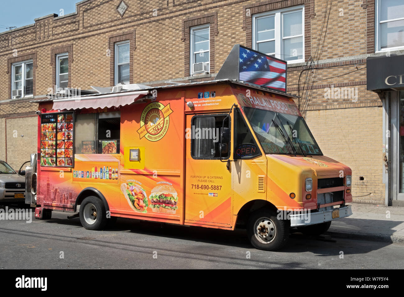 Colourful Food Truck Stock Photos Colourful Food Truck