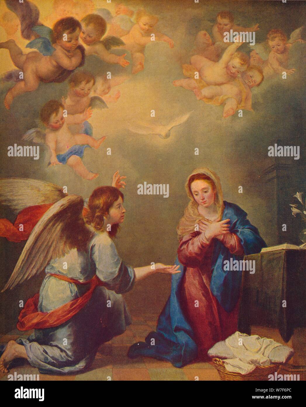 'La Anunciacion', (The Annunciation), 1660, (c1934). Artist: Bartolomé Esteban Murillo. Stock Photo