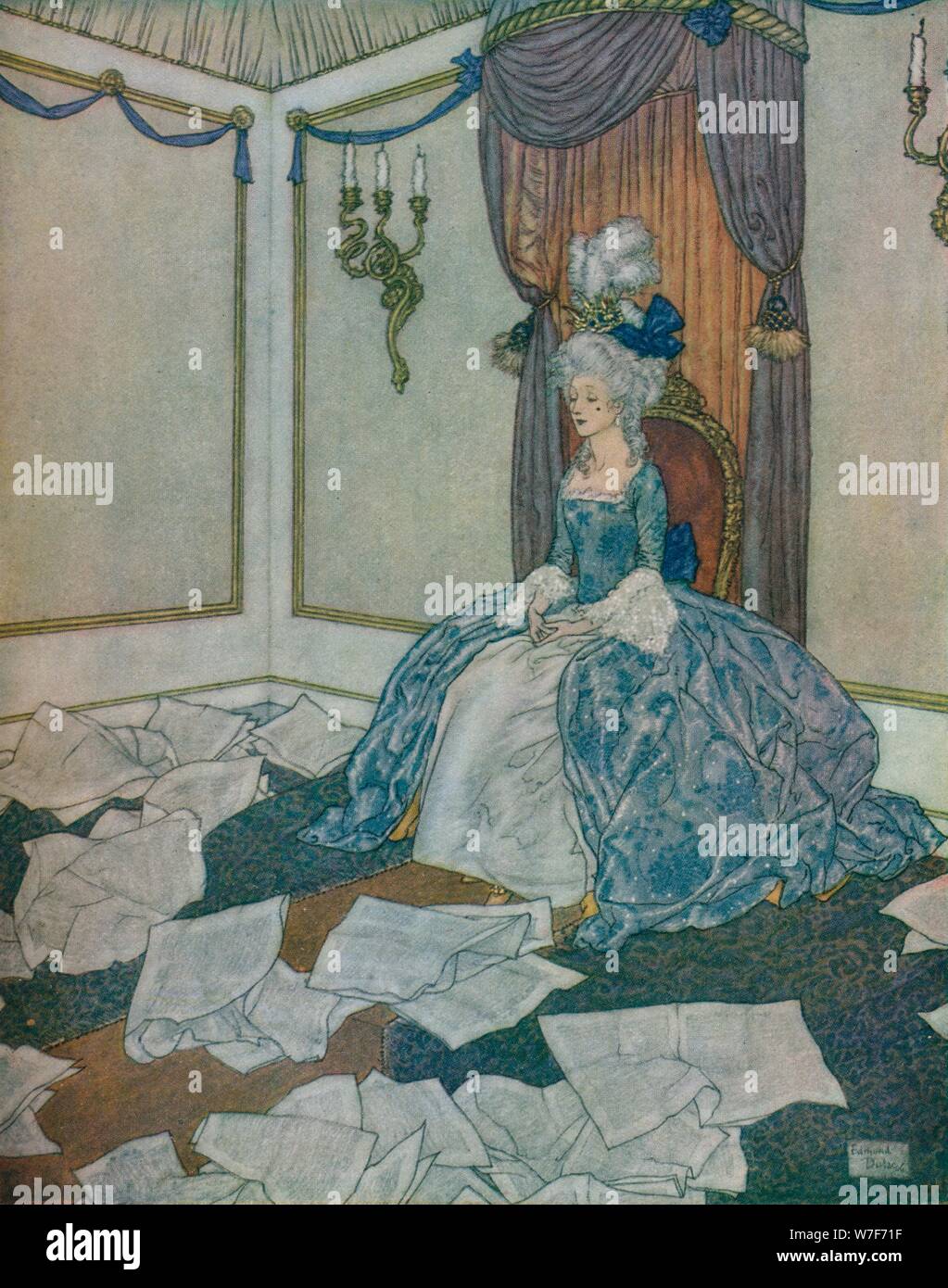 She had read all the newspapers in the world and had forgotten them again, so clever is she, 1912. Artist: Edmund Dulac. Stock Photo