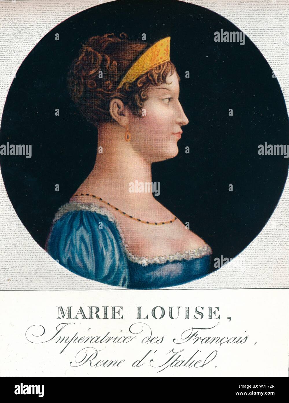 Marie Louise, Empress of the French, Queen Consort of Italy', c19th century (1912) Artist: Unknown. Stock Photo