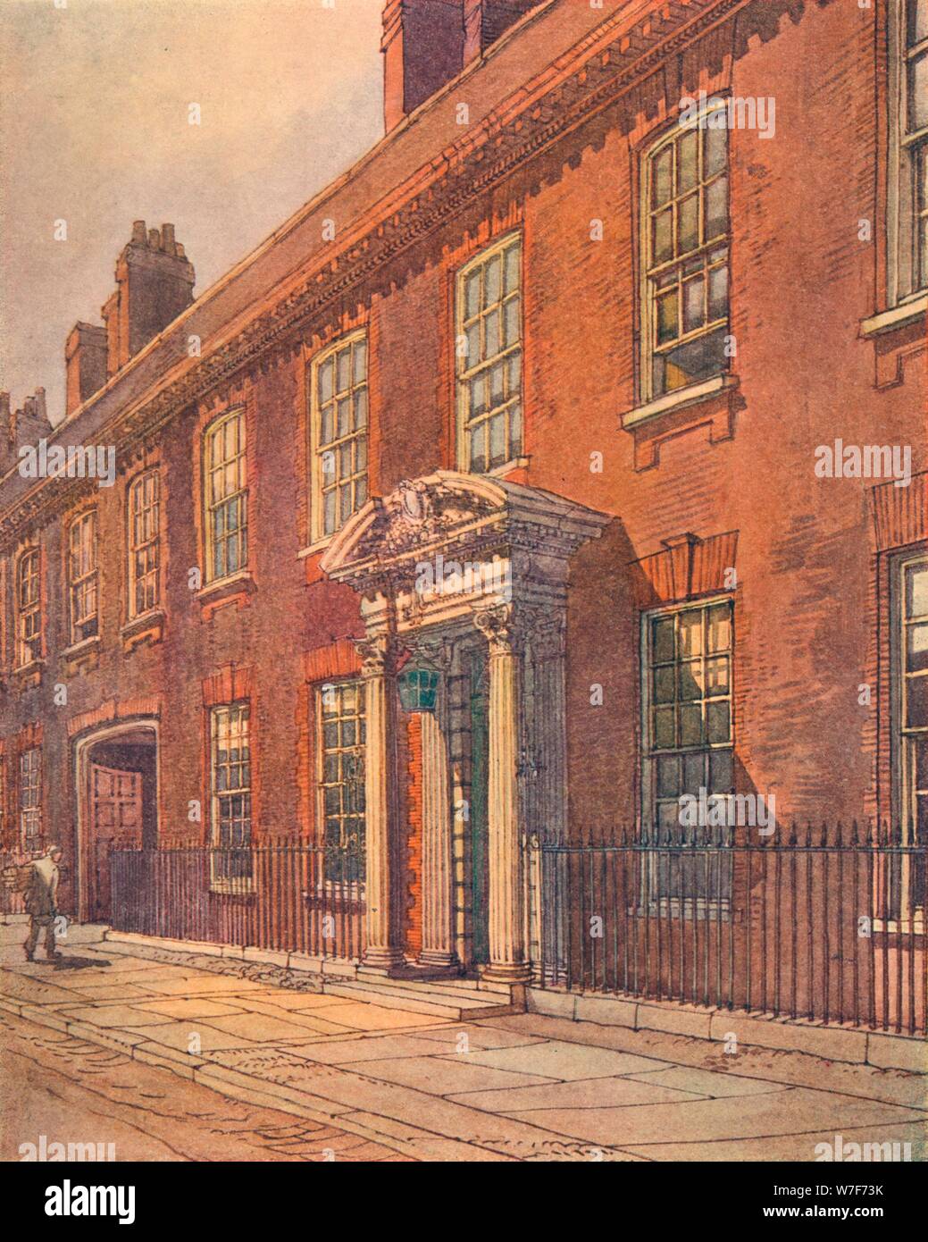 'The Front of the Manor House, Hitchin', 1911. Artist Unknown Stock