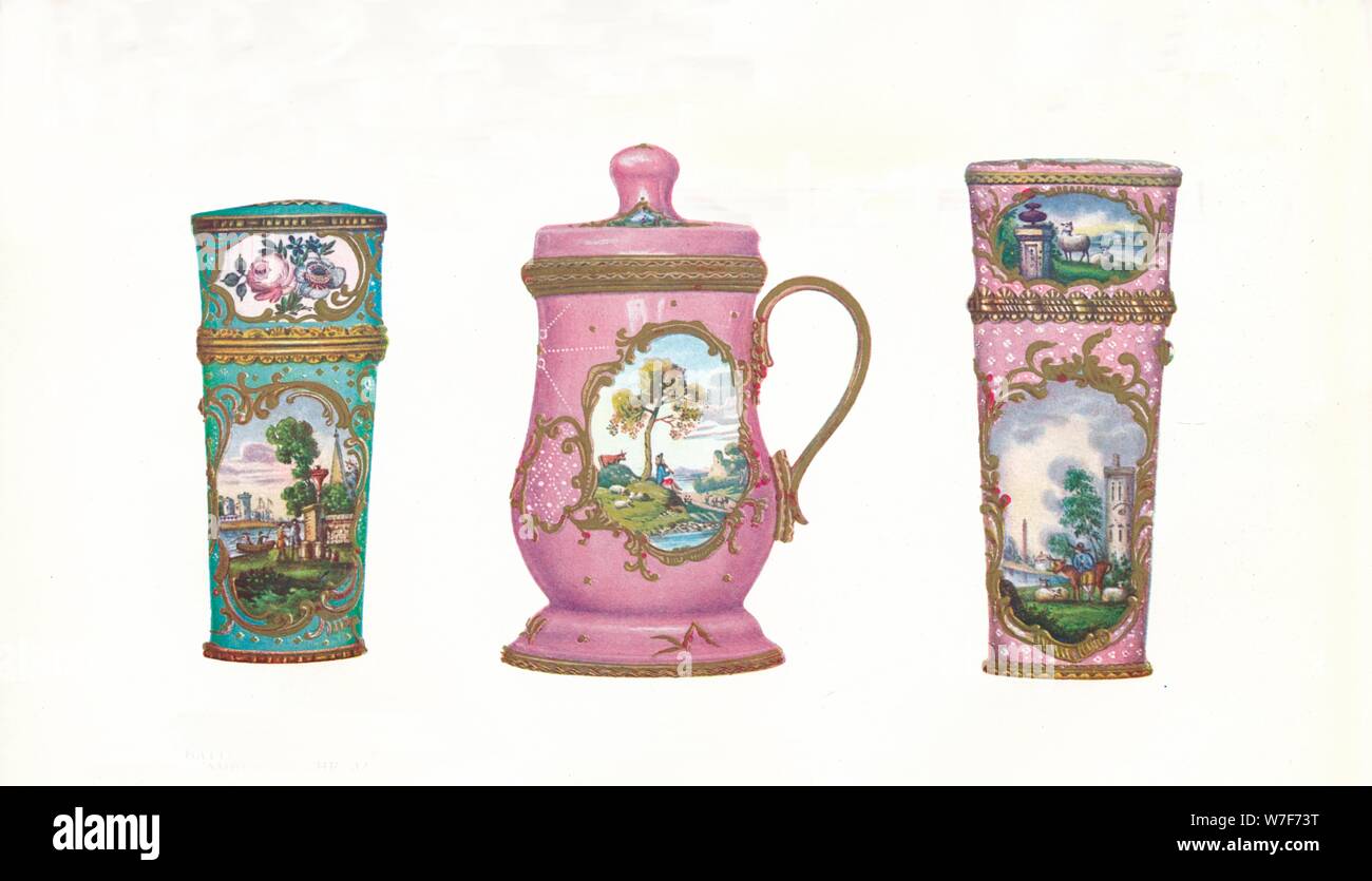 'Battersea Enamels in the James Ward Usher Collection', 1911. Artist: Unknown. Stock Photo
