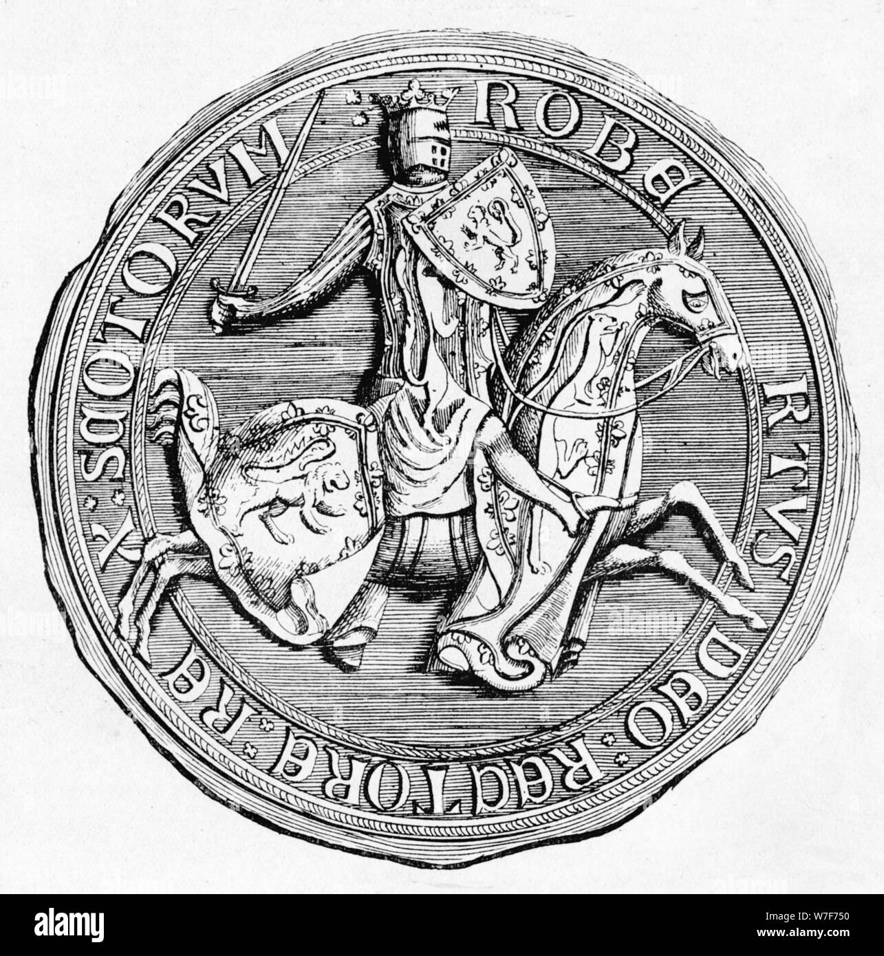 'The Seal of Robert Bruce', 1910. Artist: Unknown. Stock Photo