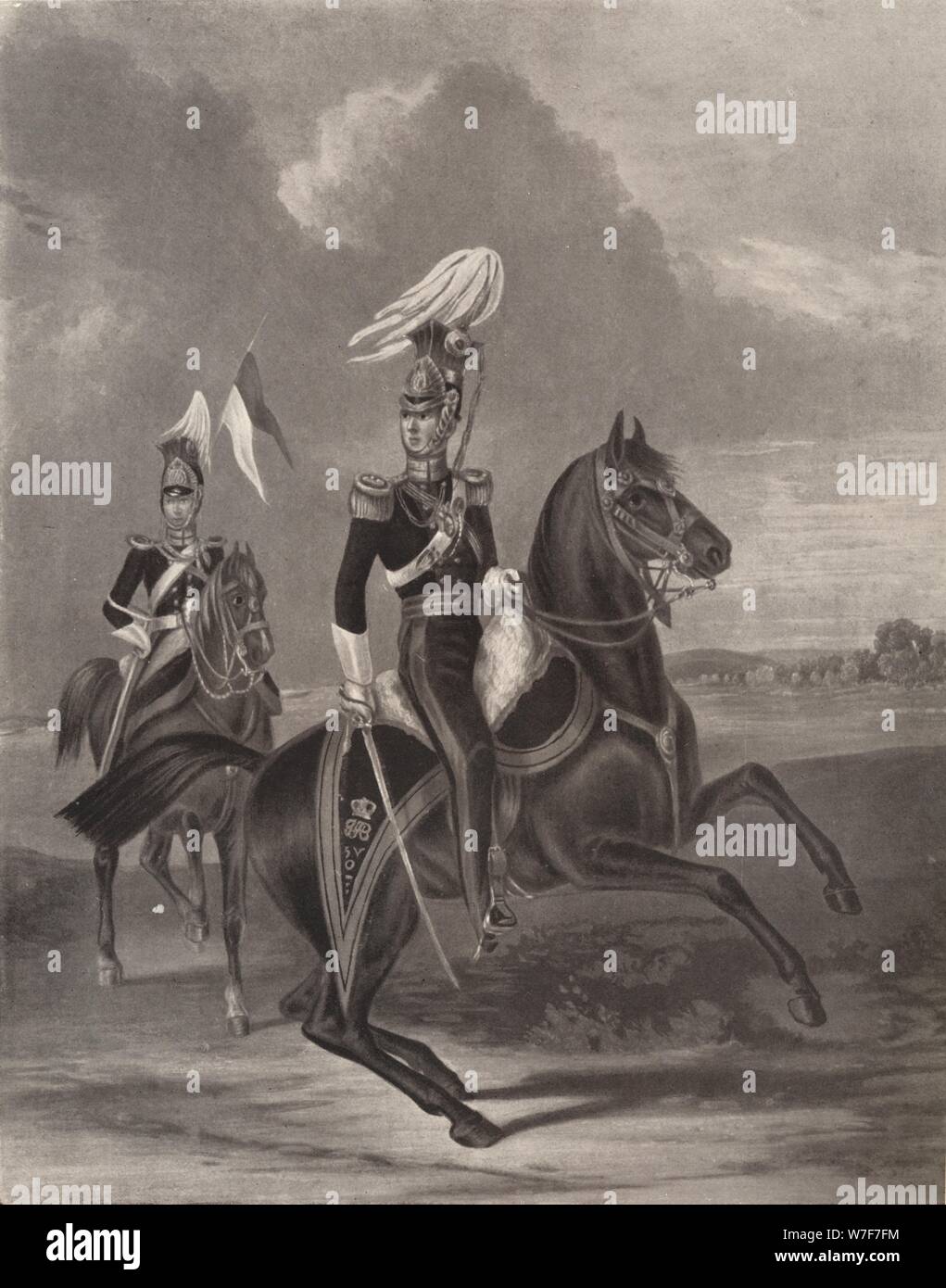 'Suffolk Yeomanry', 1846 (1909). Artist: John Harris Junior. Stock Photo