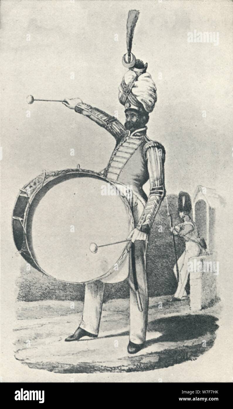 'Grenadier Guards, Drummer (1829)', 1829 (1909). Artist: Maxim Gauci. Stock Photo