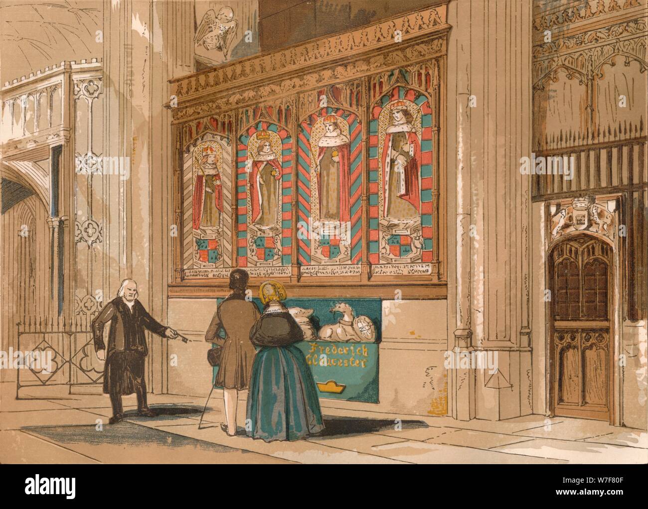 Inside interior at st georges chapel windsor castle hi-res stock ...