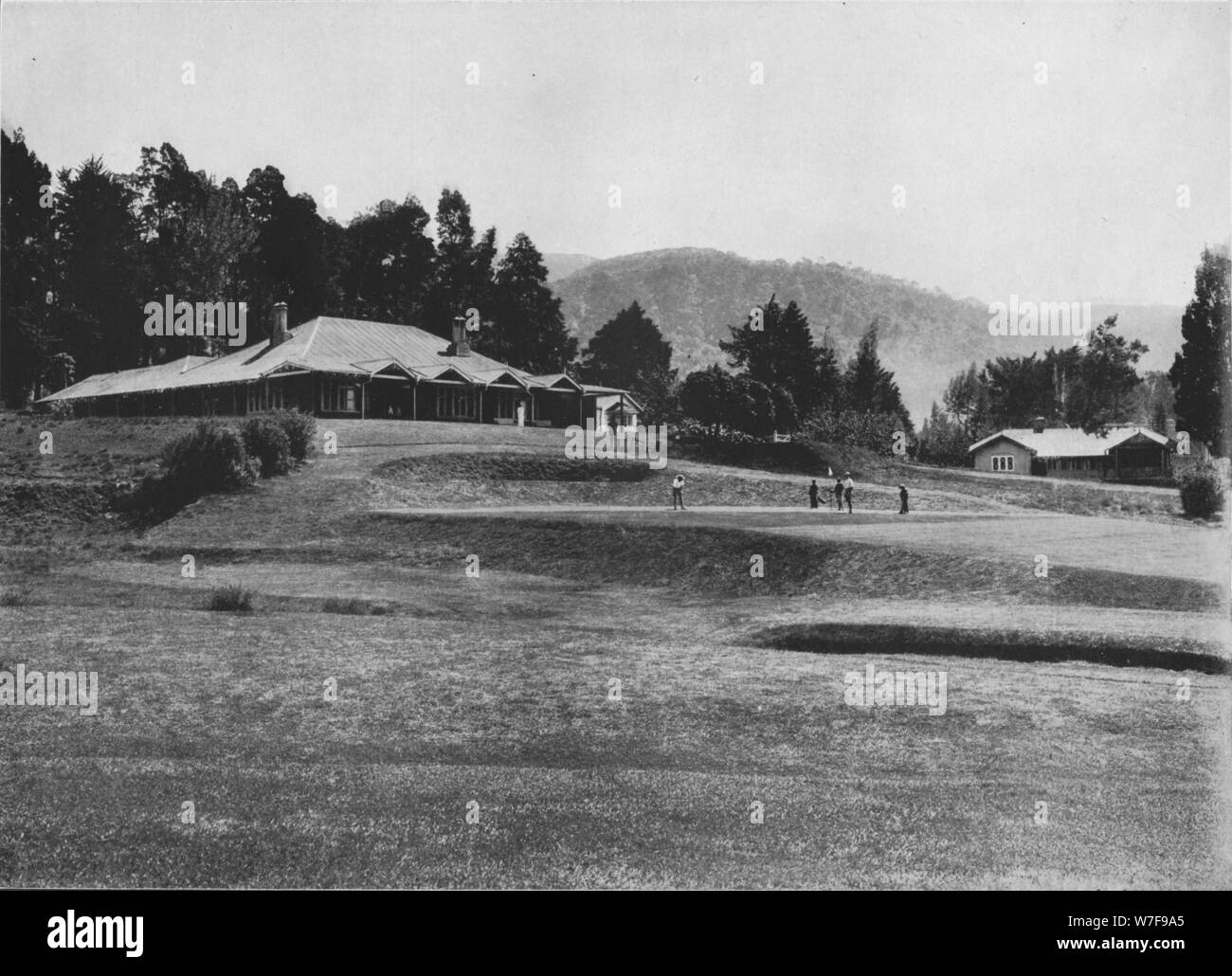 '18th Hole and Club House, Golf Links, Nuwara Eliya, Elevation 6,200 ...