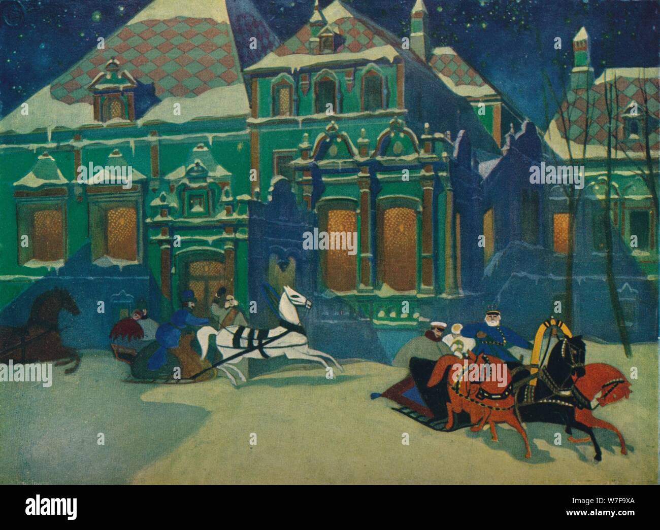 'The Boyard Palace of the Princes Youssoupoff in Moscow', c1900, (1926). Artists: Leonid Brailovsky, Rimma Nikitichna Brailovskaya. Stock Photo