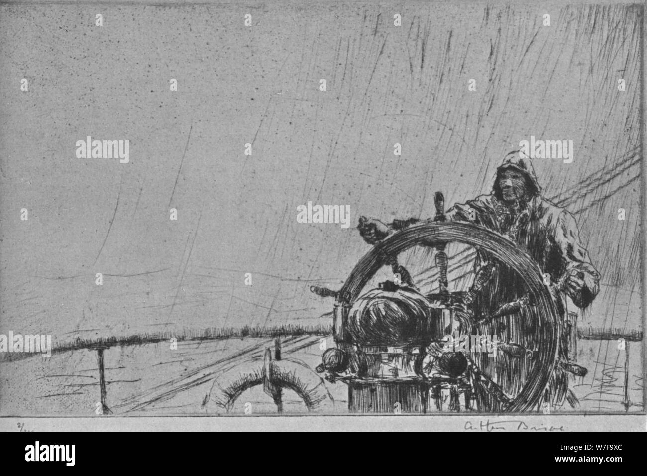 'The Helmsman', 1925, (1926). Artist Arthur Briscoe Stock Photo Alamy