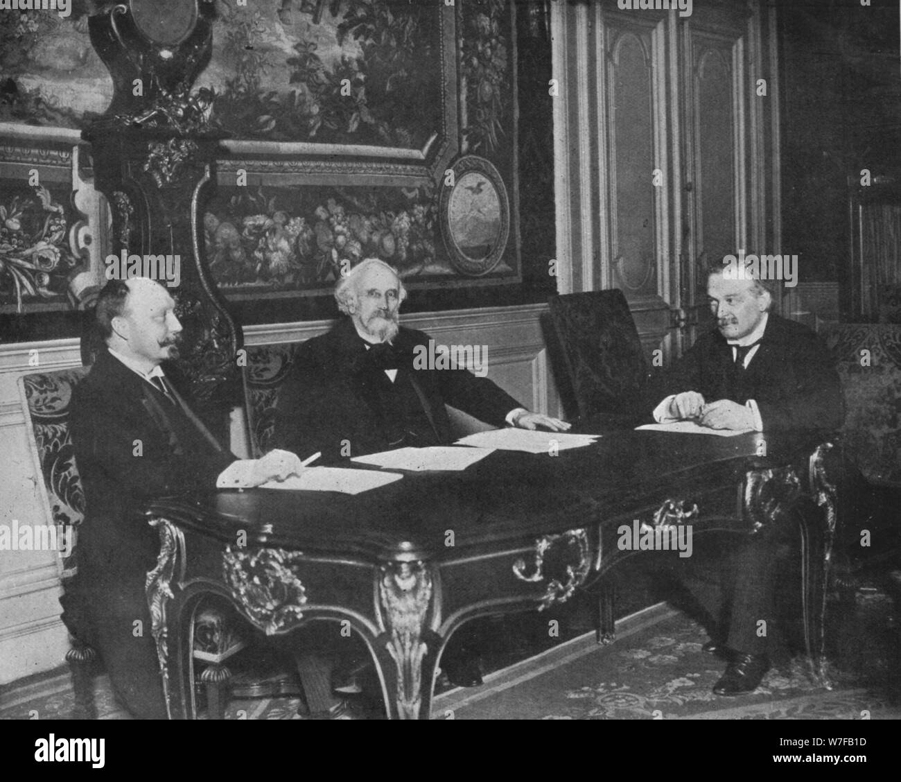 'A financial conference of the Allies, Paris', 1915.  Artist: Unknown. Stock Photo