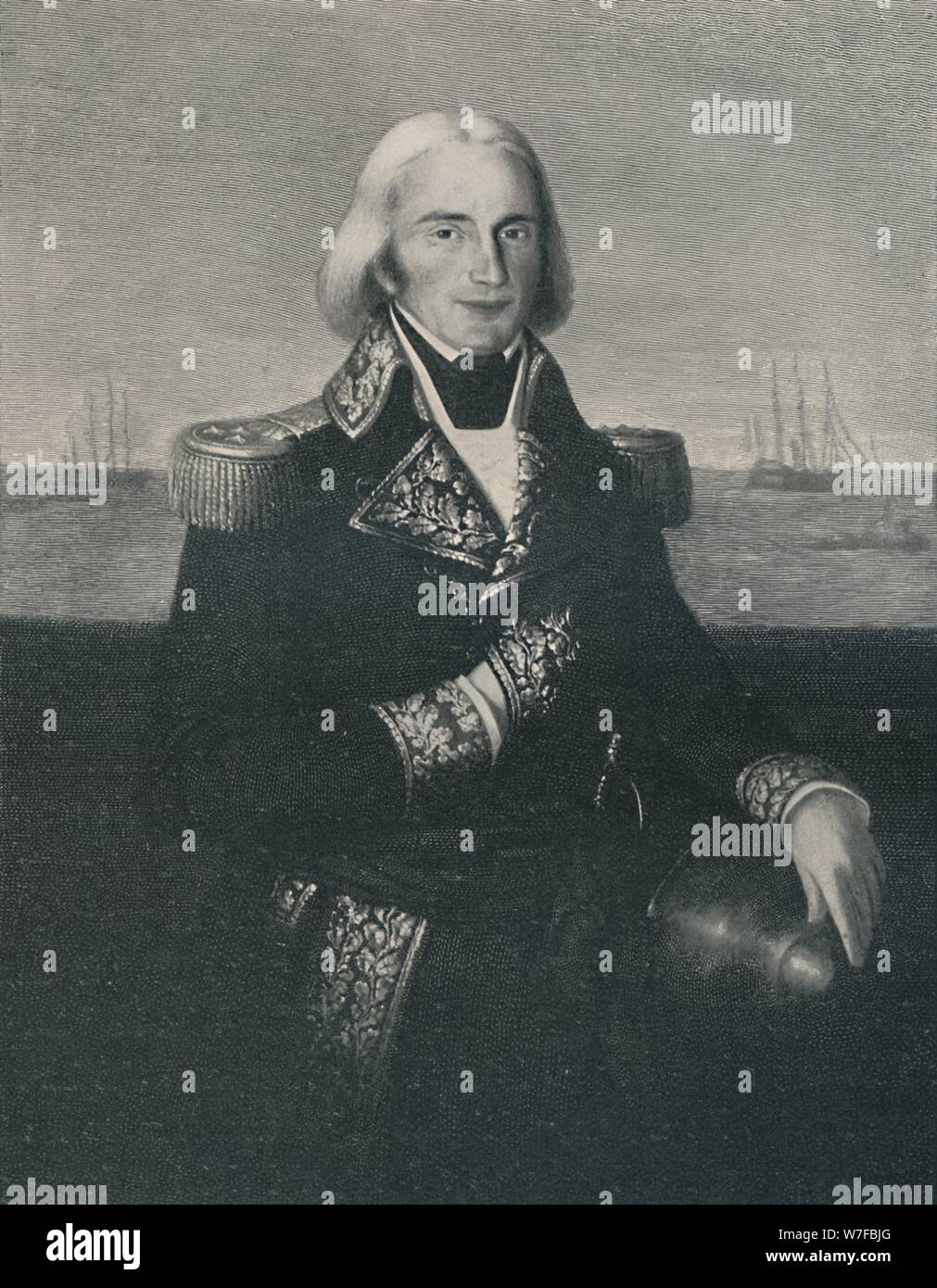 'Vice-Admiral François-Paul Brueys D'Aigalliers, c 1790s, (1896). Artist: Unknown. Stock Photo