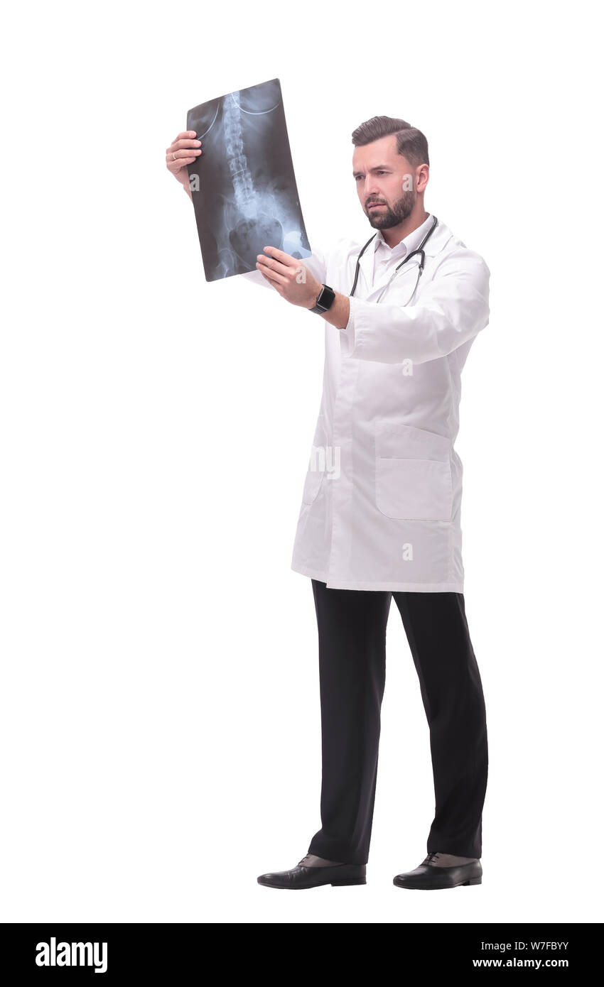 Doctor look at x ray Cut Out Stock Images & Pictures - Alamy