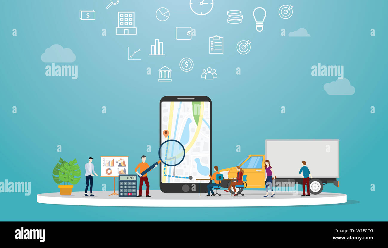 geolocation optimization search for best routes in maps app for