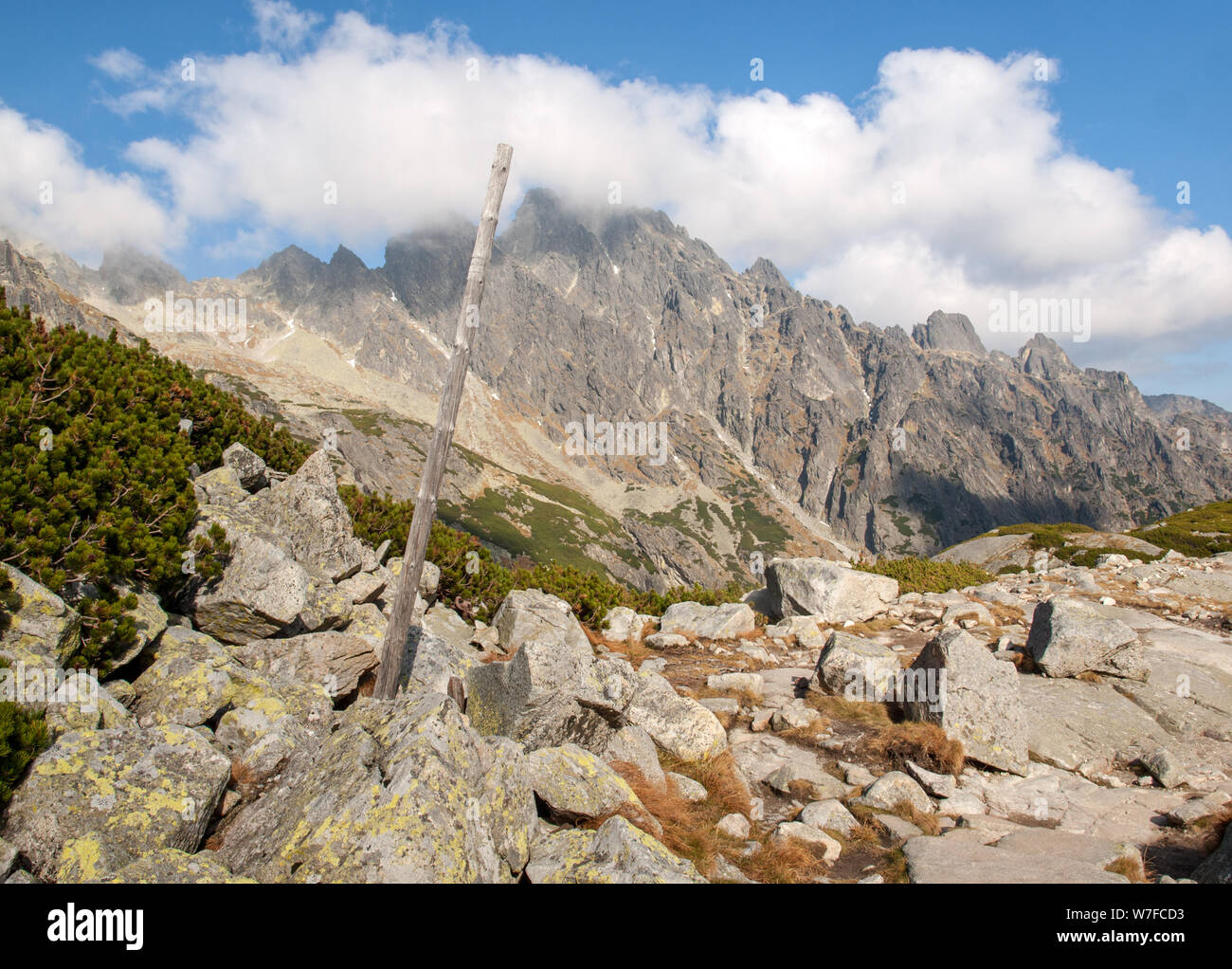 Great Cold Valley in Vysoke Tatry (High Tatras), Slovakia. The Great