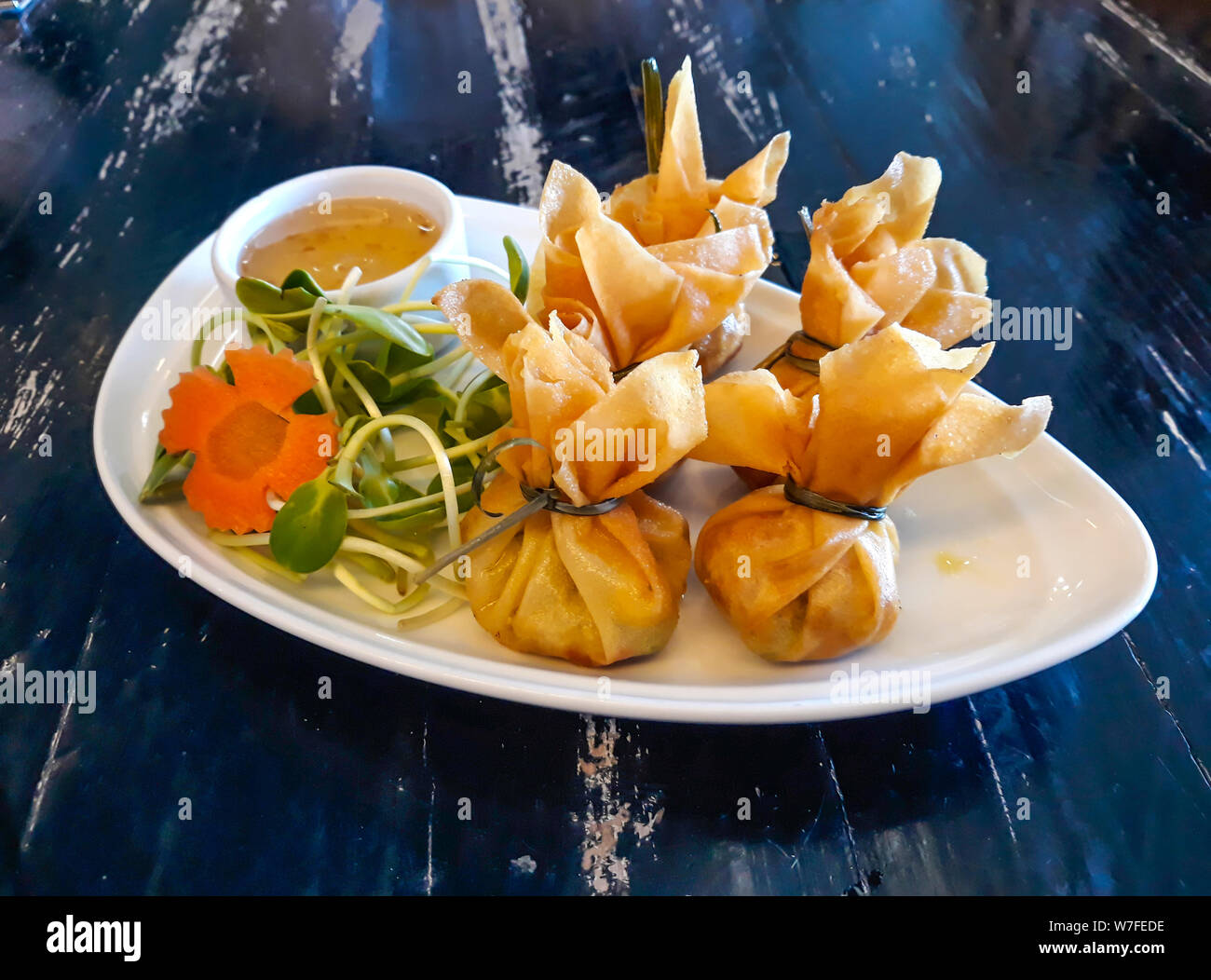 Thai Traditional Spring Rolls (Toong Tong) ,Thai snack Stock Photo Alamy