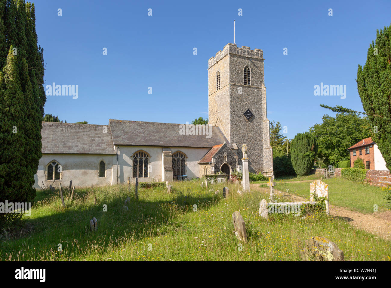 Church of All Saints, Great Glemham, Suffolk, England, UK Stock Photo