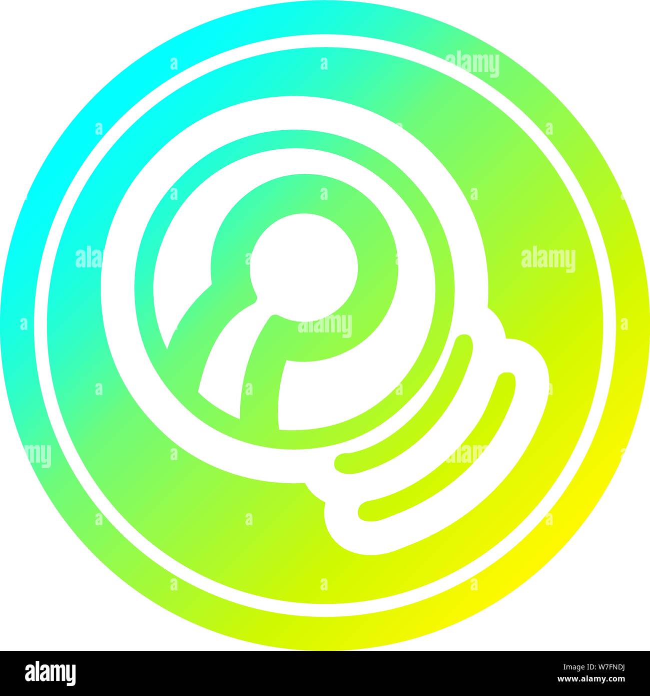 tennis ball circular icon with cool gradient finish Stock Vector Image ...
