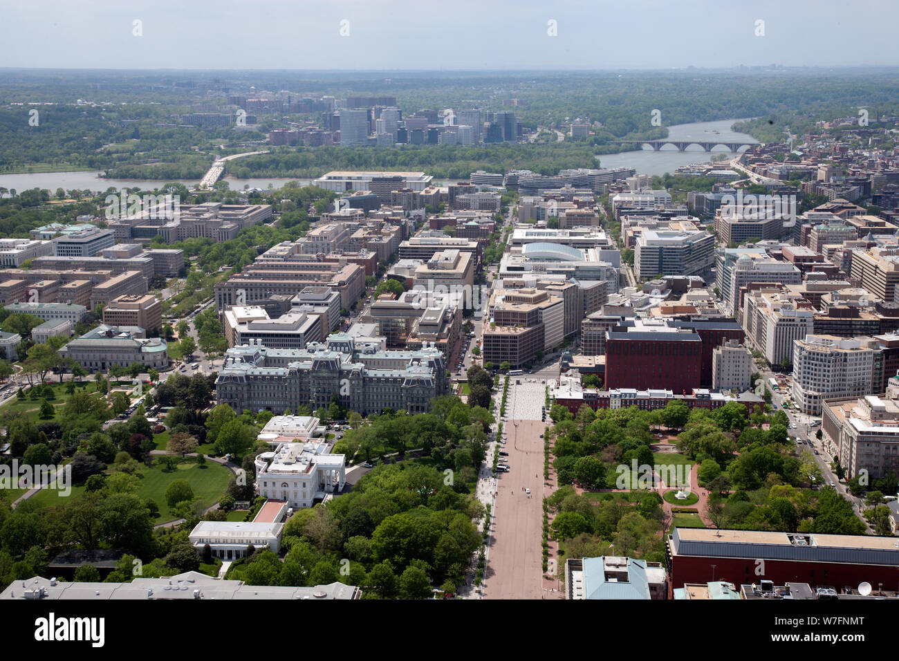 Aerial view of lafayette park hi-res stock photography and images - Alamy