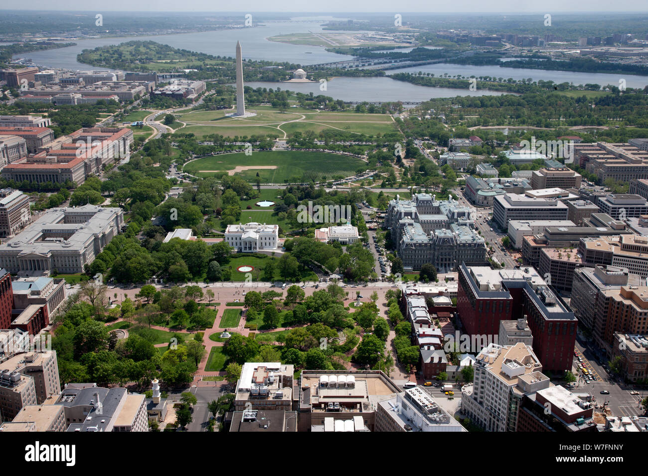 Aerial view of lafayette park hi-res stock photography and images - Alamy
