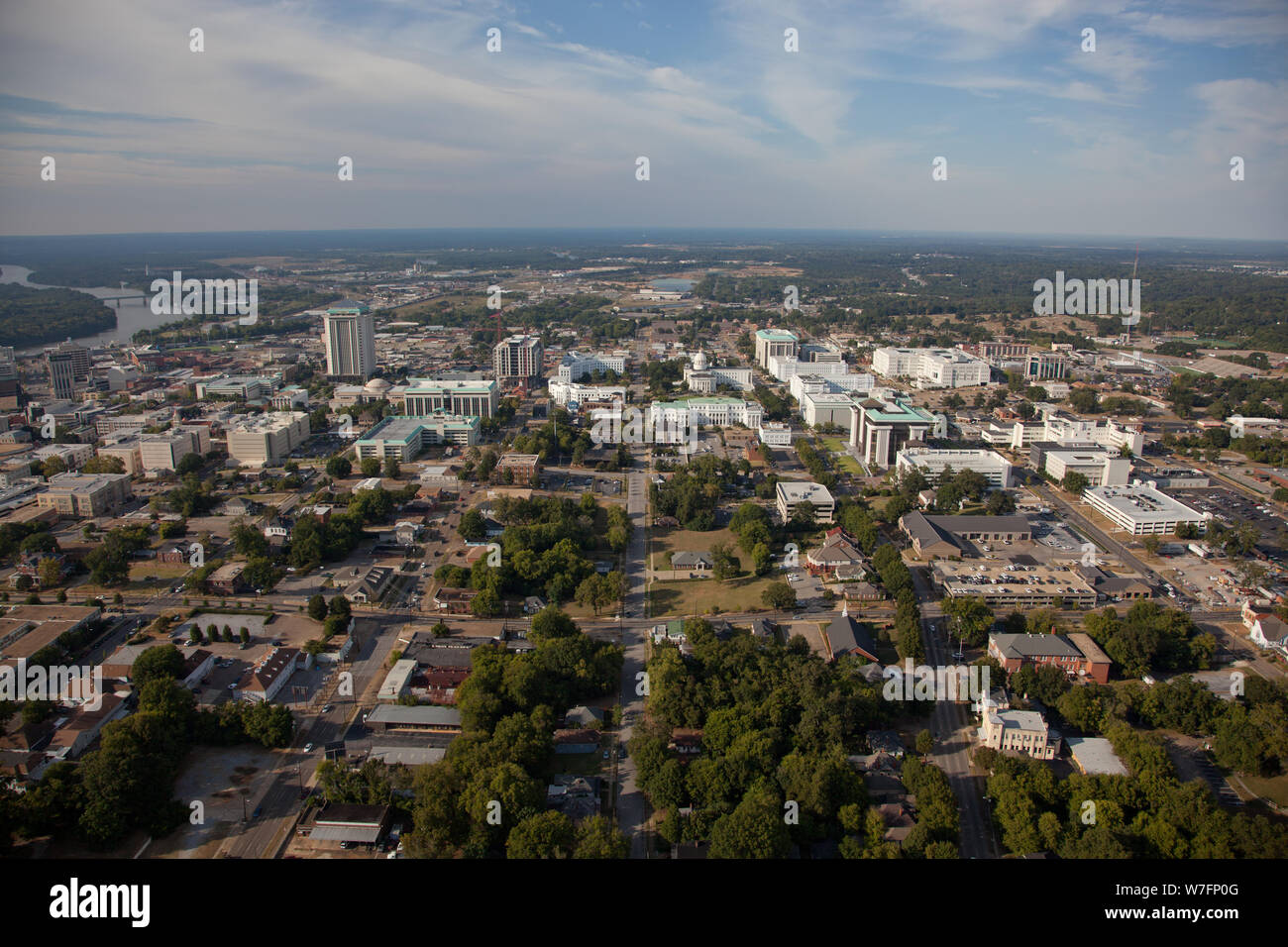 Aerial view of Montgomery, Alabama Stock Photo Alamy