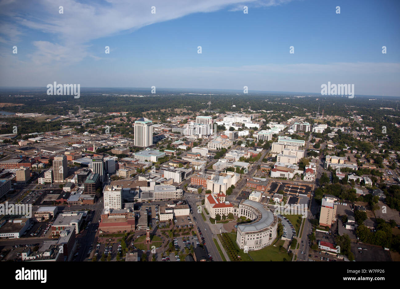 Aerial view of Montgomery, Alabama Stock Photo Alamy