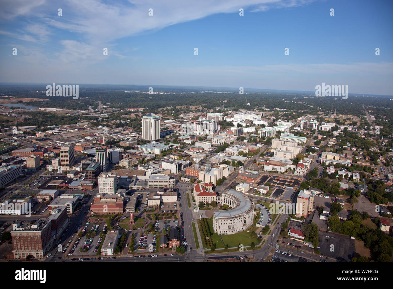 Aerial view of Montgomery, Alabama Stock Photo Alamy