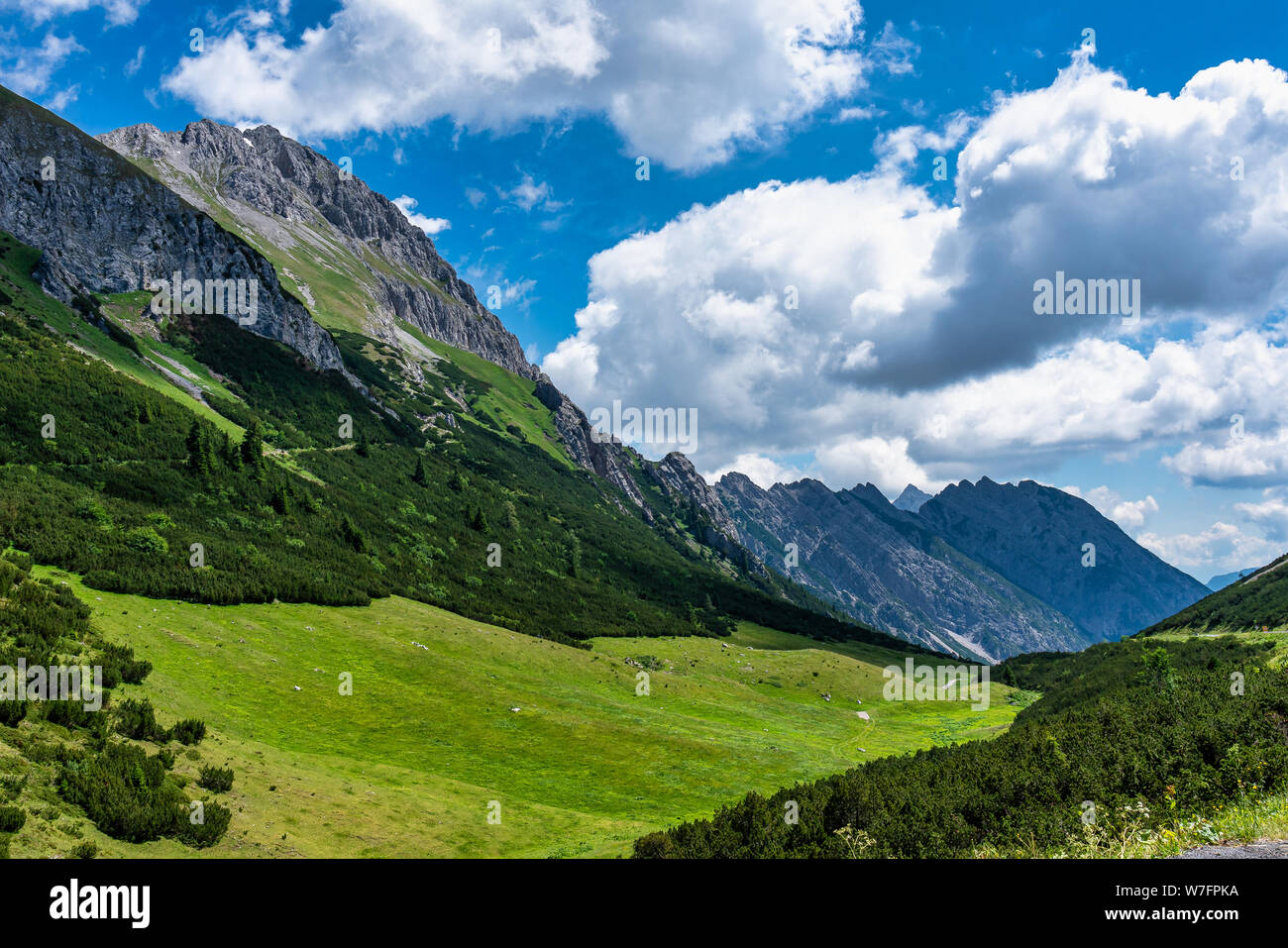 Hahntenjoch near Imst in Tirol Austria, Europe Stock Photo