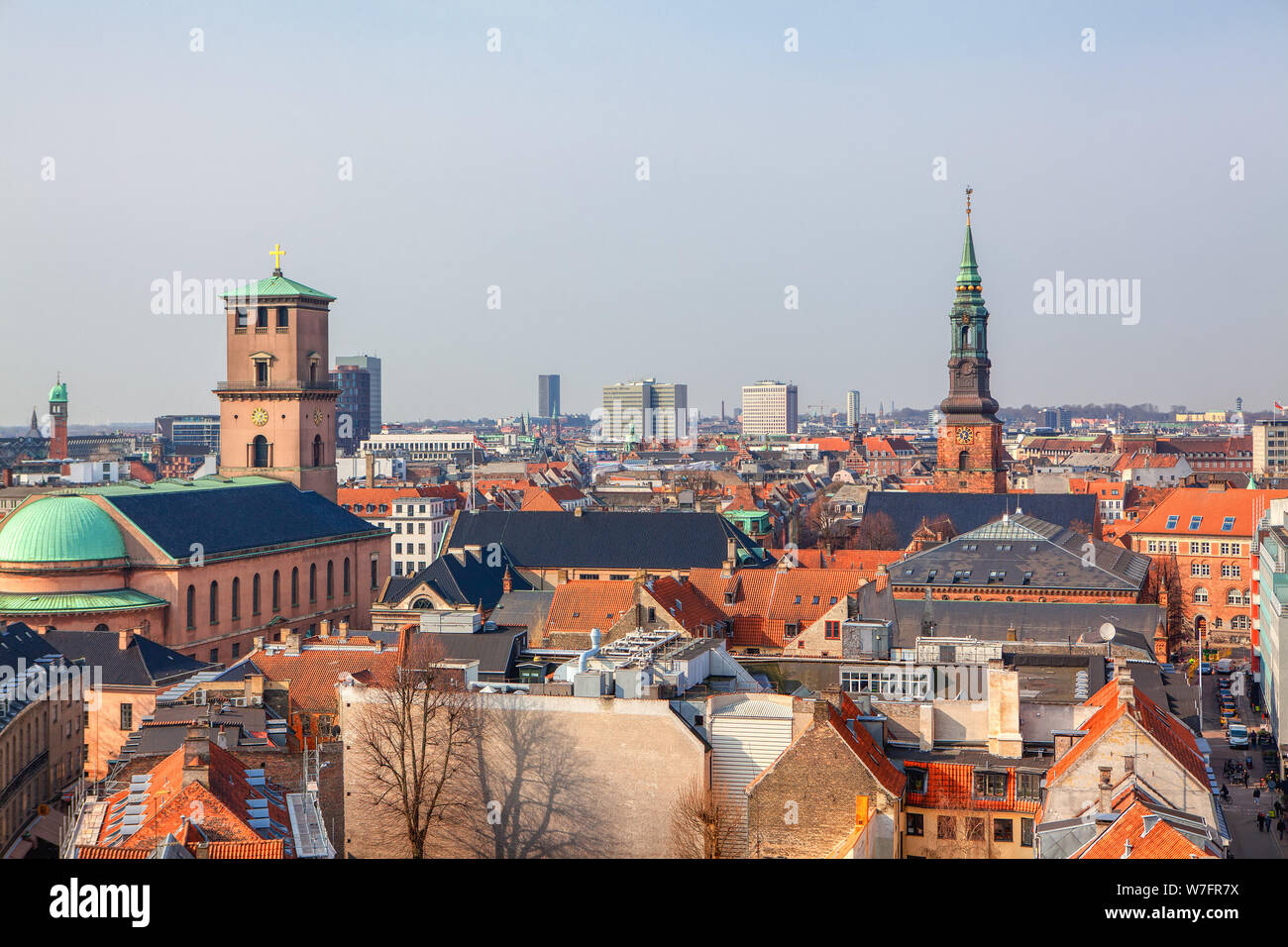 Aerial view of Copenhagen center Stock Photo Alamy