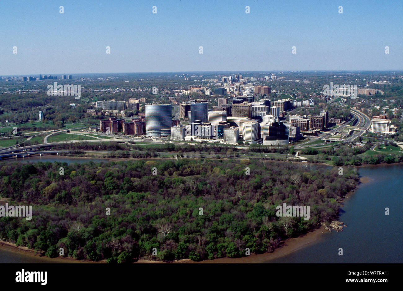 Aerial view of Rosslyn, Virginia Stock Photo Alamy