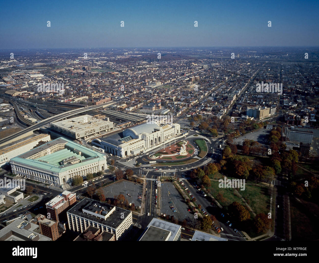 Aerial view of Union Station, Washington, D.C Stock Photo - Alamy