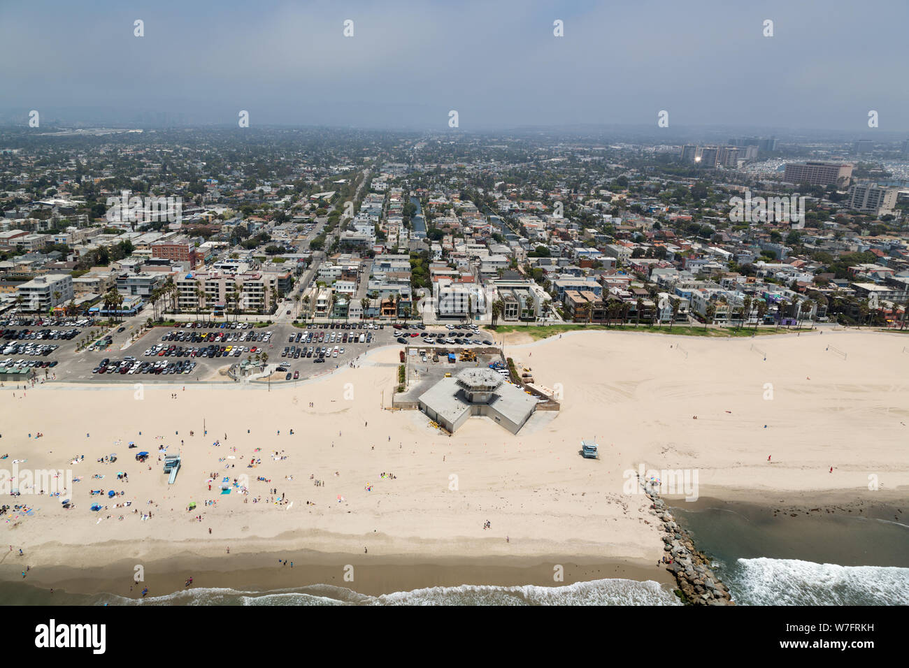 Venice beach los angeles aerial hi-res stock photography and images - Alamy