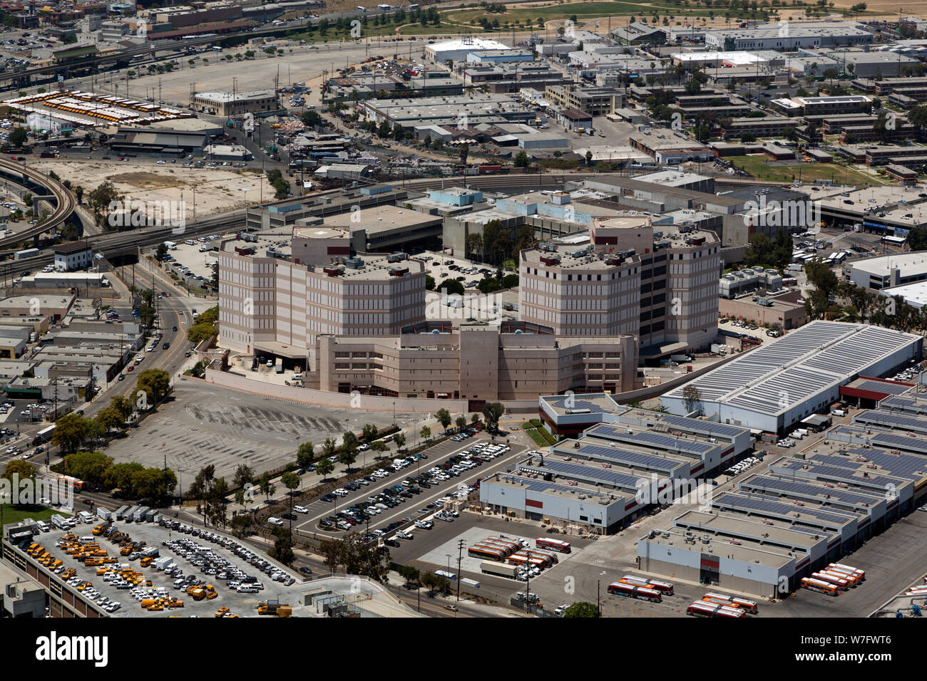 Aerial view of downtown Los Angeles, California Stock Photo - Alamy